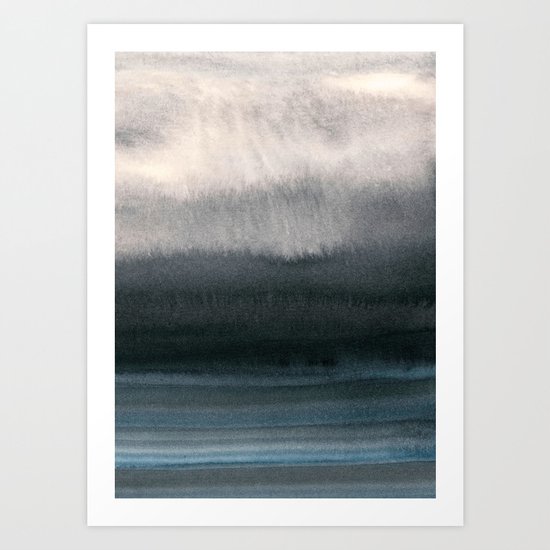 behind the fog Art Print