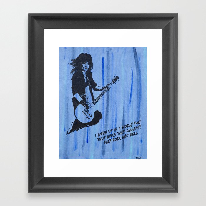 Women of Punk - Joan Jett Framed Art Print