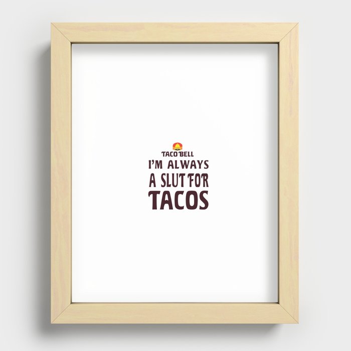 taco bell Recessed Framed Print