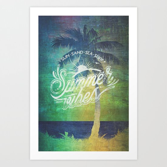 Summer vibes - Mashup edition Art Print