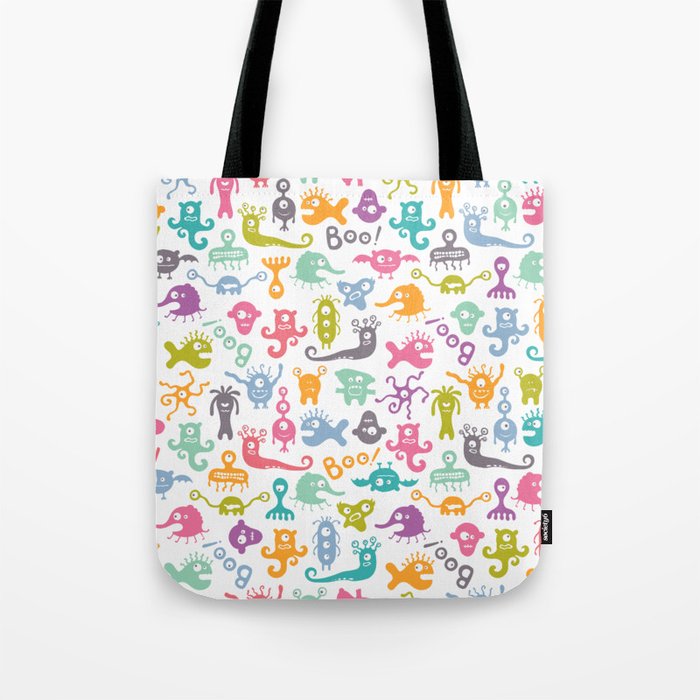(not so) Scary Aliens... boo! Tote Bag