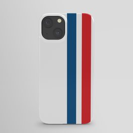 McQueen – Red and Blue Stripes iPhone Case