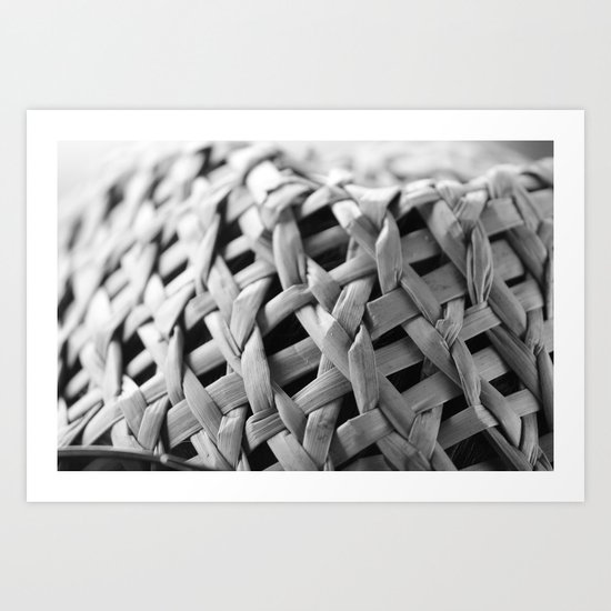 Straw Hat Art Print