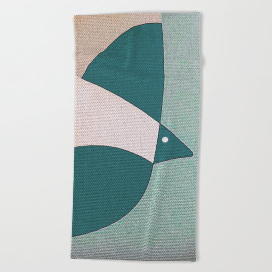 L'uccello in Volo Beach Towel