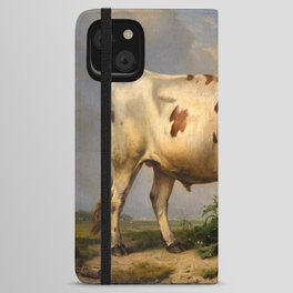 Bull, 1847 by Eugene Joseph Verboeckhoven iPhone Wallet Case