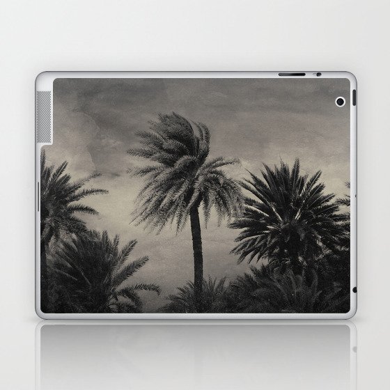 Palm Paradise in Black and White Laptop & iPad Skin
