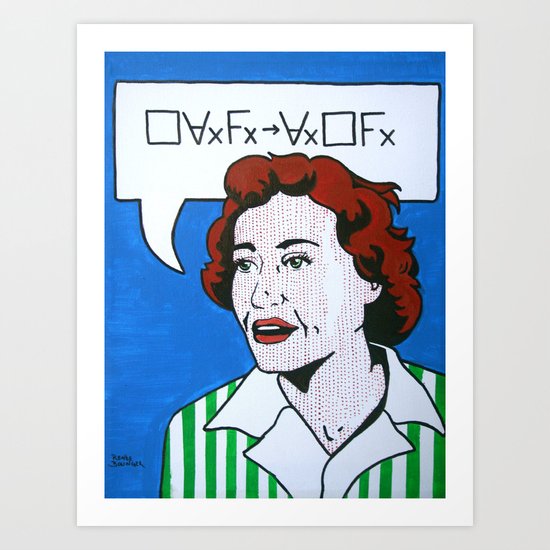 (Converse) Ruth Barcan Marcus Art Print