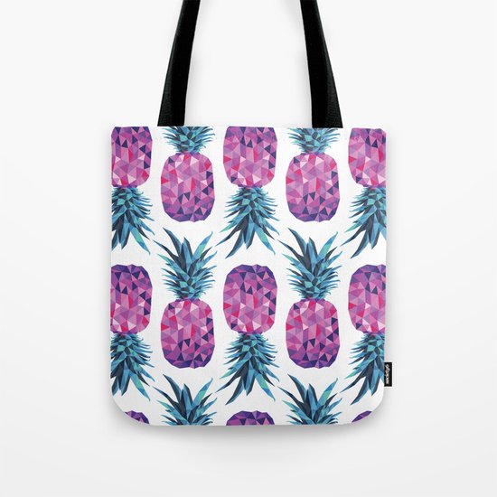 Purple Pineapple Tote Bag