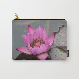 Purple Water Lily Carry-All Pouch