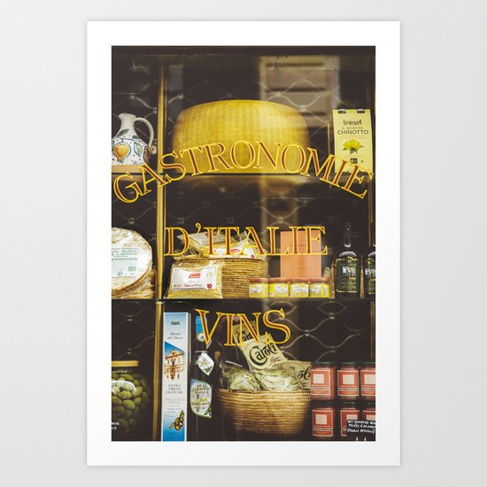 Gastronomie Italienne, Vins Art Print