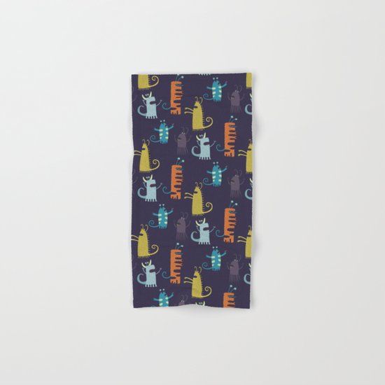 Secretly Vegetarian Monsters Hand & Bath Towel