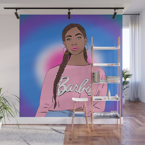black barbie wall art