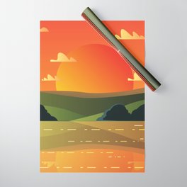 Sunset in the Valley Wrapping Paper