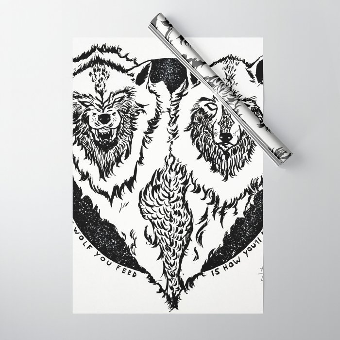 The Wolf you feed. Wrapping Paper