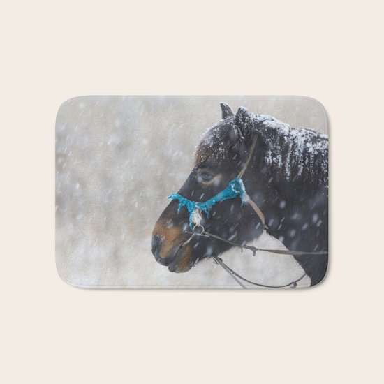 Winter Horse II Bath Mat