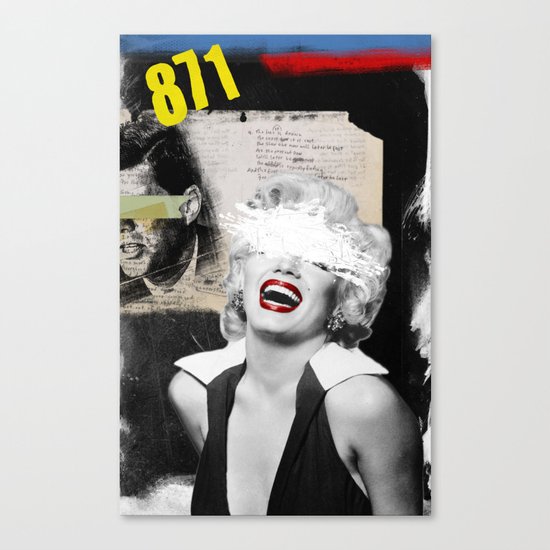 Public Figures , Marilyn Canvas Print
