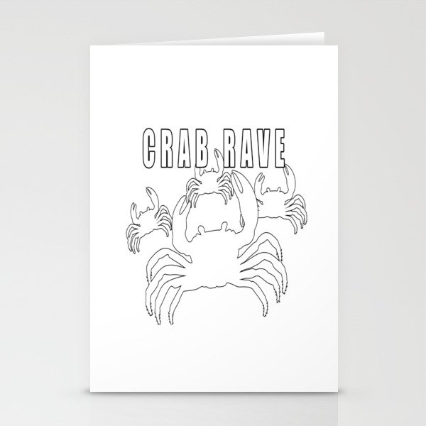 Crab Rave Meme Stationery Cards By Desteesigners Society6