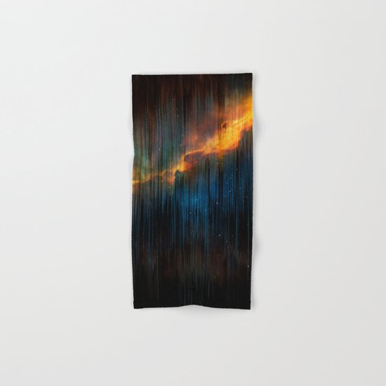Planet Pixel Fall Down Hand & Bath Towel
