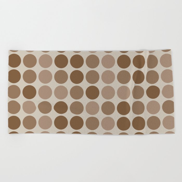 Simple Shapes Pattern. Earth Tones. Beach Towel