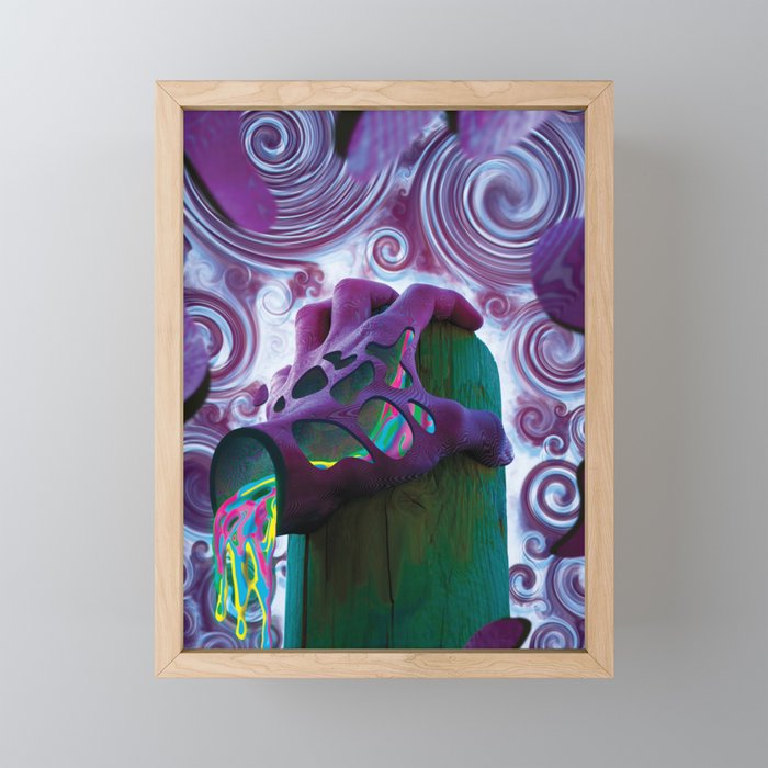 The Hand of Purple Past Framed Mini Art Print