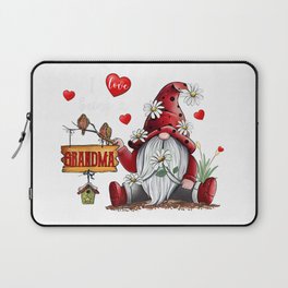 Gnome Daisy - I Love Being A Grandma Gnome Mother's day T-Shirt Laptop Sleeve