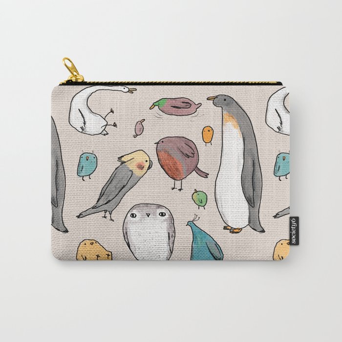 Lump Birds Carry-All Pouch