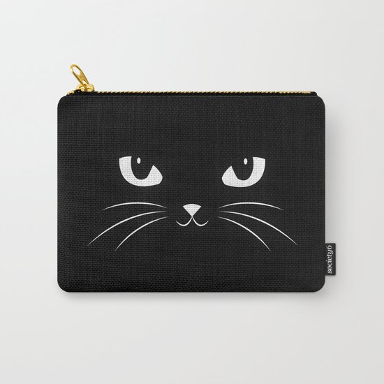 Cute Black Cat Carry-All Pouch
