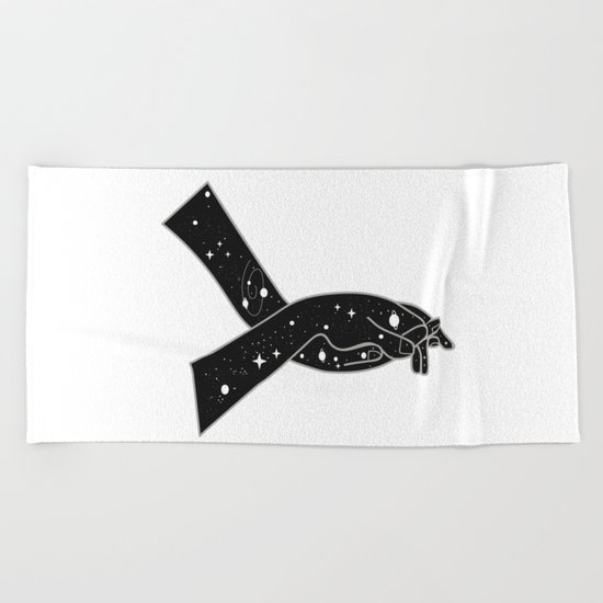 We are the universe Beach Towel