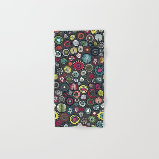 Honolulu hoops chevron brown Hand & Bath Towel