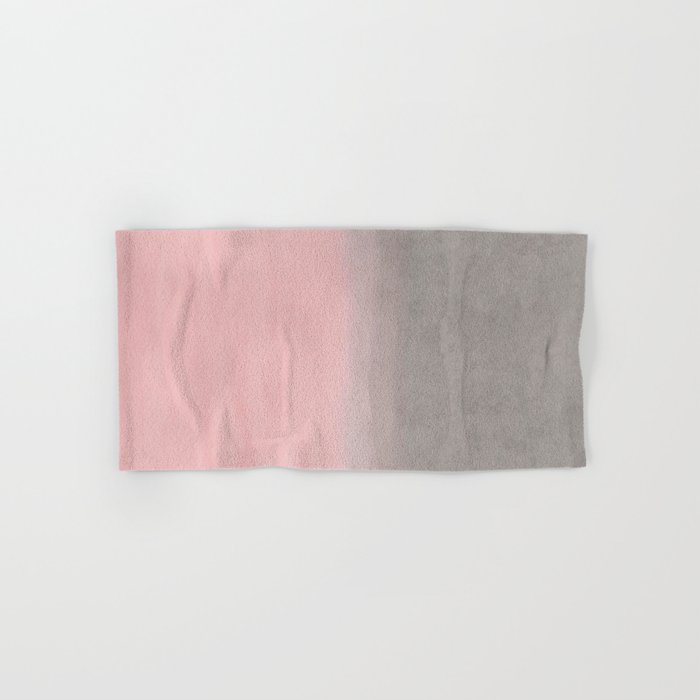 pink and grey bath towels