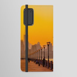 Sunset Cityscape by the River Android Wallet Case