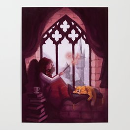 Hermione Reading Poster