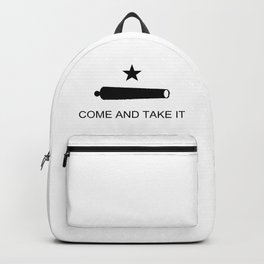 Texas Come and Take It Flag Backpack | Graphicdesign, Battleofgonzalez, Dragoon, Take, Rebel, Mexican, Battle, Texian, Gonzales, Alamo 