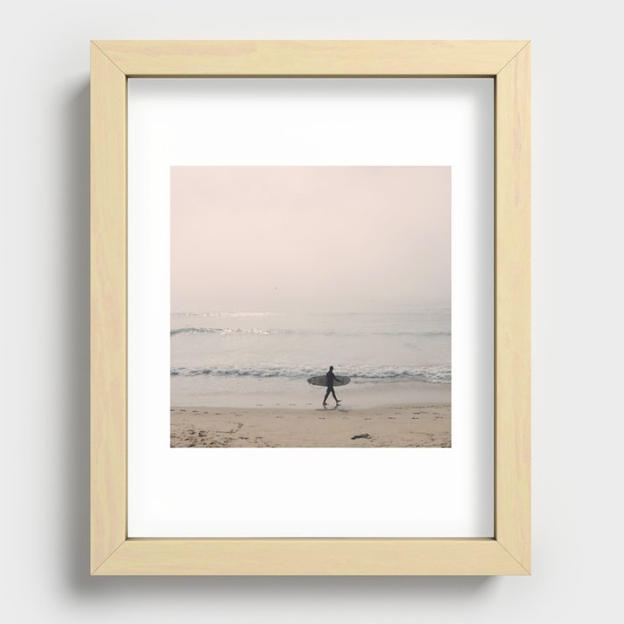 Portugal Beach Recessed Framed Print