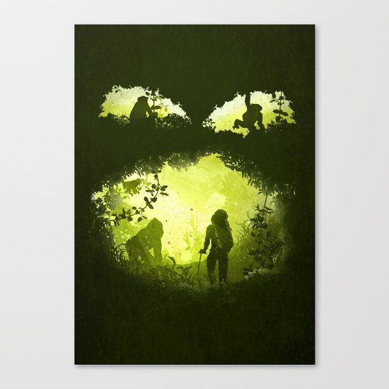 In the Heart of the Jungle Canvas Print
