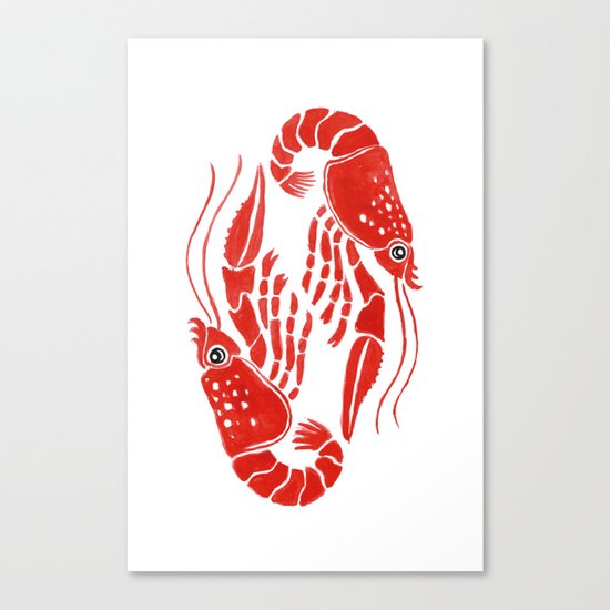 Lobsters Canvas Print