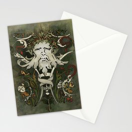 Green Man Stationery Cards