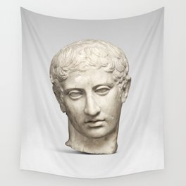 Marble Head of a Youth Wall Tapestry
