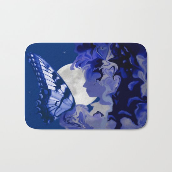 The Butterfly Maker's Moon Bath Mat