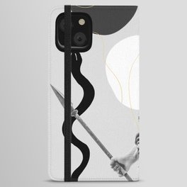 Athena Snake Finesse #1 #wall #art #society6 iPhone Wallet Case