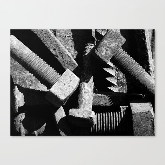 Parts of the story BW Canvas Print