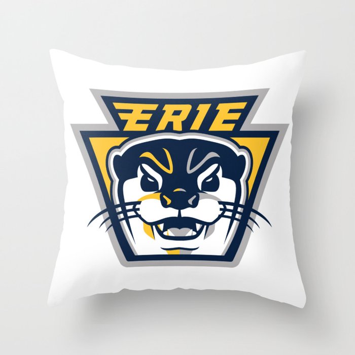 Erie otters Throw Pillow