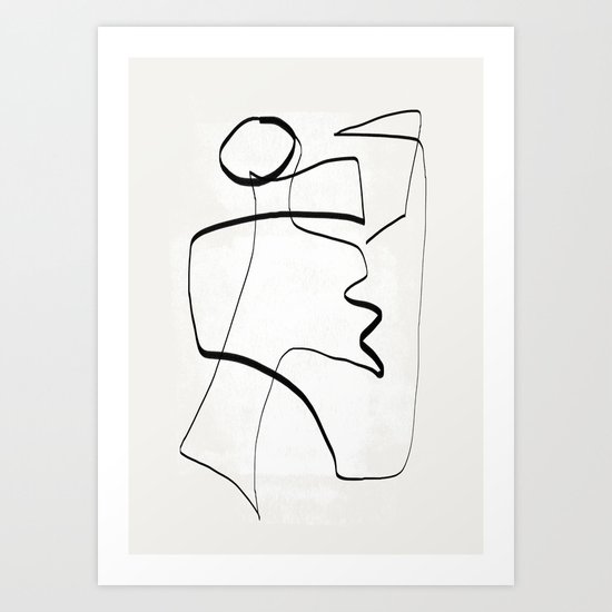 Abstract line art 6 Art Print by ThingDesign Society6