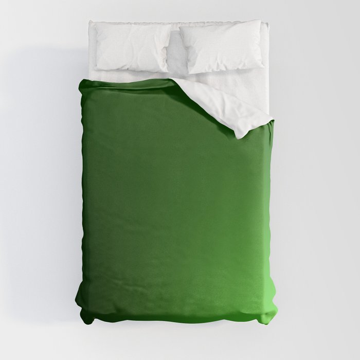 45 Green Gradient Background 220713 Minimalist Art Valourine Digital Design Duvet Cover