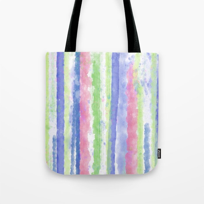 Colorful Watercolor Rainbow Pattern Tote Bag