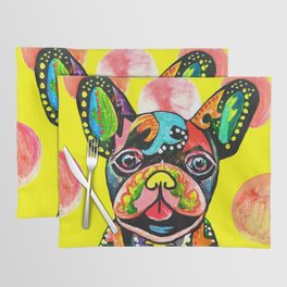 Pop Art French Bulldog Placemat