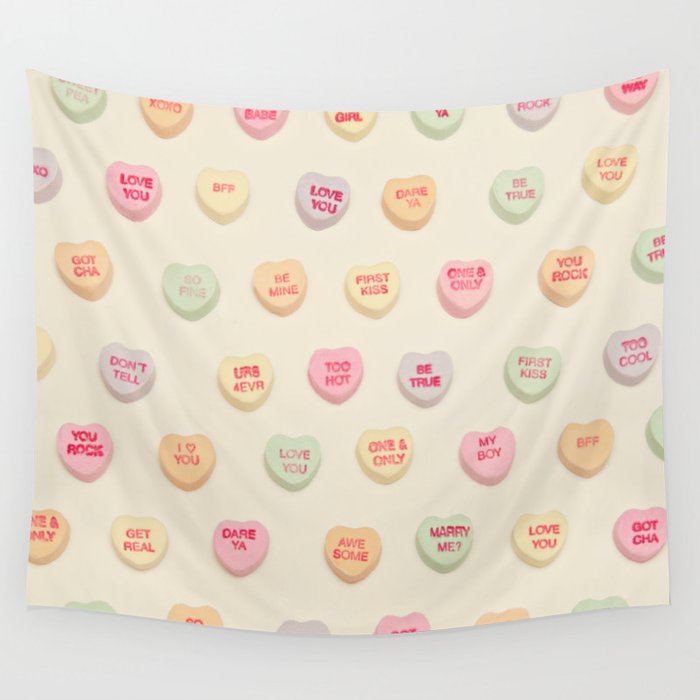 what does your heart say? Wall Tapestry