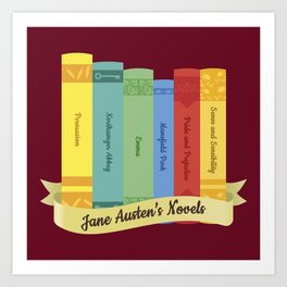Jane Austen's Novels IV Art Print