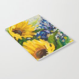 Sunflowers Oil Painting Notebook