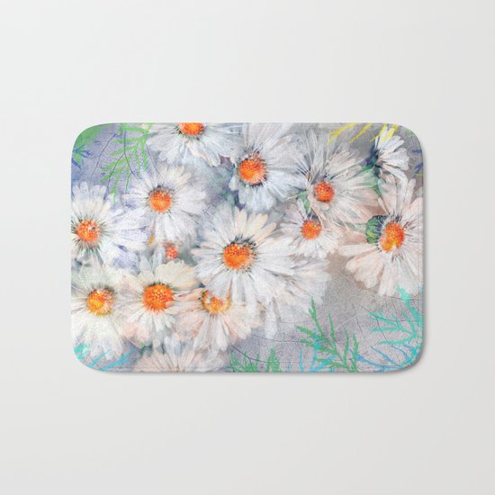 Vintage daisies(4) Bath Mat